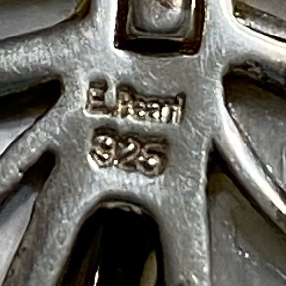 VTG Sterling/MOP Butterfly Signed E.Pearl - Picture 4 of 5